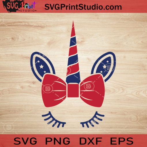 Unicorn Merica SVG, 4th of July SVG, America SVG EPS DXF PNG Cricut File Instant Download
