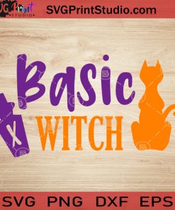 Basic Halloween Witch SVG, Witch Hat SVG, Happy Halloween SVG EPS DXF PNG Cricut File Instant Download