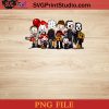 Horror Friends PNG, Horror Halloween PNG, Halloween PNG, Horror Movie Characters PNG Instant Download