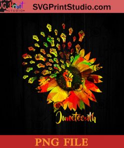 Juneteenth Girl PNG, Juneteenth PNG, Sunflower PNG, Black Lives Matter PNG Instant Download
