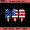 4th of July Ice-cream Patriotic SVG, Popsicle American Flag SVG, Patriotic 4th of July Popsicle SVG, American Ice-Cream SVG