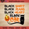 Black Shirt Black Jeans Black Heart Halloween SVG, Halloween Horror SVG, Halloween SVG EPS DXF PNG Cricut File Instant Download