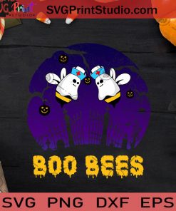 Boo Bees Halloween SVG, Boos SVG, Happy Halloween SVG EPS DXF PNG Cricut File Instant Download