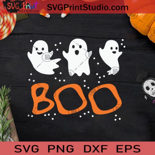 Boo Funny Ghost Halloween Costume SVG, Boo Halloween SVG, Boo Ghost SVG, Boo SVG