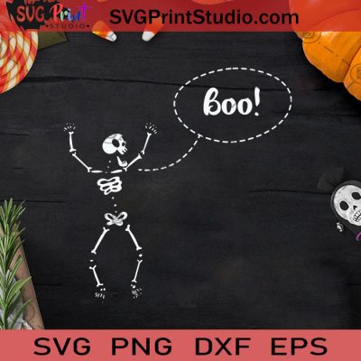 Boo Funny Skeleton Boo Hallween SVG, Skeleton Boo Hallween SVG