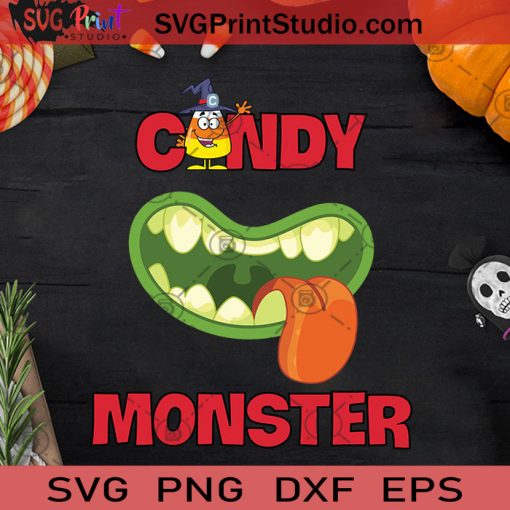 Candy Monster Funny Halloween Mouth SVG, Candy Monster SVG, Monsters SVG, Funny Halloween Mouth SVG
