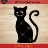 Black Cat Halloween PNG, Cat Halloween PNG, Happy Halloween PNG Instant Download