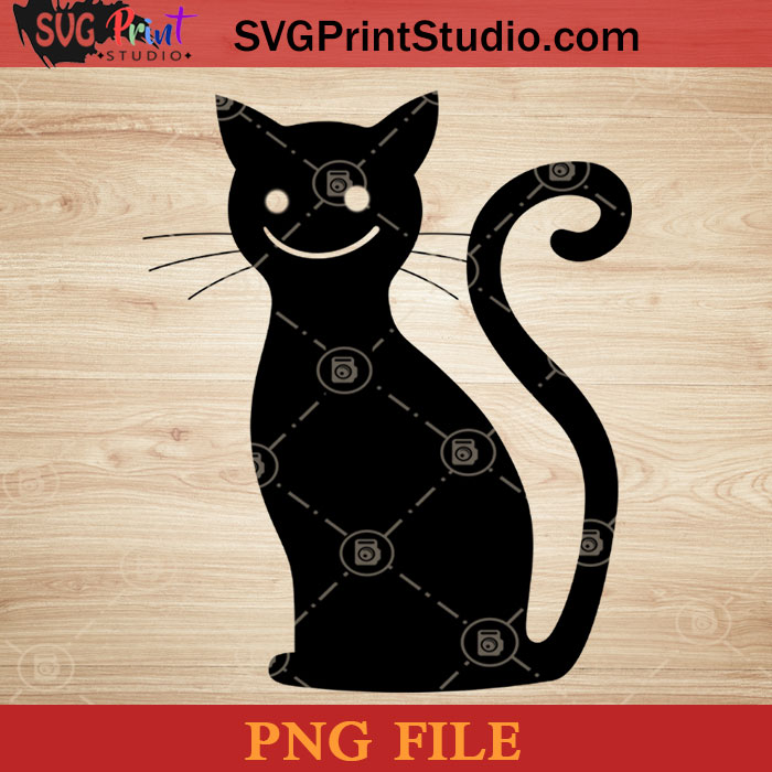 Black Cat Halloween PNG, Cat Halloween PNG, Happy Halloween PNG Instant ...