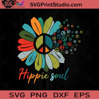 Daisy Flower Power 70s Style SVG, Daisy Flower SVG, Hippie SVG EPS DXF ...