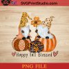 Fall Gnomes Halloween PNG, Halloween Gnomies PNG, Happy Halloween PNG Instant Download