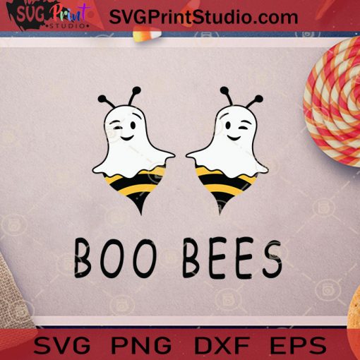 Funny Boo Hallween Bees Costume SVG, Bees Boo Halloween SVG, Couple Bees SVG, Boo Bees SVG