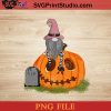 Gnomies Pumpkin RIP Halloween PNG, Gnomies Halloween PNG, Happy Halloween PNG Instant Download