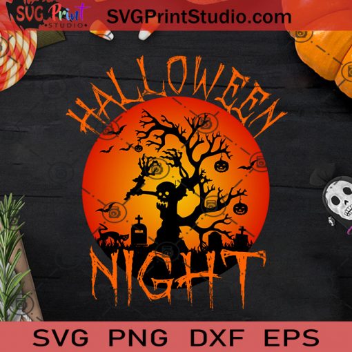 Halloween Horror Night SVG, Halloween Horror SVG, Halloween SVG EPS DXF PNG Cricut File Instant Download