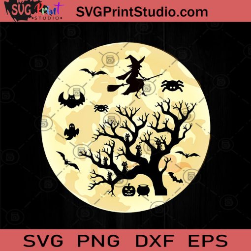 Halloween Witch SVG, Witch SVG, Happy Halloween SVG EPS DXF PNG Cricut File Instant Download
