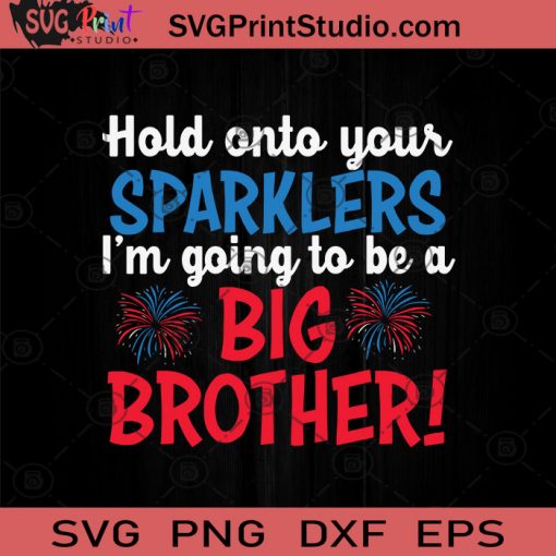 Hold Onto Your Sparklers SVG PNG EPS DXF Silhouette Cut Files