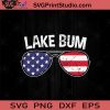 Lake Bum Sunglasses 4th of July SVG PNG EPS DXF Silhouette Cut Files