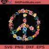 Love And Peace Flower Hippie SVG, Flower Hippie SVG, Hippie SVG EPS DXF PNG Cricut File Instant Download