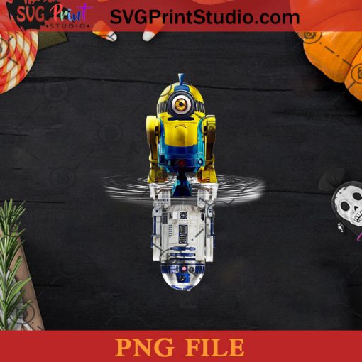 Minion And R2D2 Starwars PNG, Metal Head PNG, Minion And R2D2 PNG Instant Download