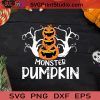 Monster Pumpkin Halloween SVG, Halloween Pumpkin SVG, Happy Halloween SVG EPS DXF PNG Cricut File Instant Download