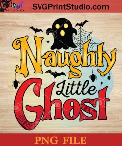 Naughty Little Ghost Halloween PNG, Little Ghost PNG, Happy Halloween PNG Instant Download