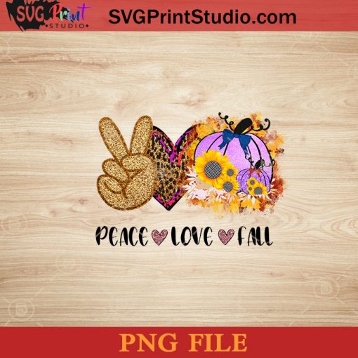Peace Love Fall Haloween PNG, Halloween PNG, Happy Halloween PNG Instant Download