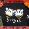 Smiling Bees Boo Halloween Costume SVG, Bees Boo Halloween SVG, Boo Bees SVG, Boo Ghost SVG