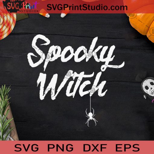 Spooky Witch Spider Halloween SVG, Spooky Witch Spider SVG, Witch SVG, Witch Halloween SVG