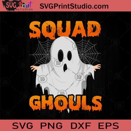 Squad Ghouls Halloween SVG, Boos SVG, Happy Halloween SVG EPS DXF PNG Cricut File Instant Download
