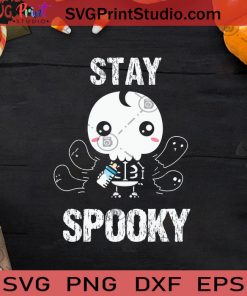 Stay Spooky Funny Kid Skeleton Halloween SVG, Bones Halloween SVG, Kid Skeleton Halloween SVG