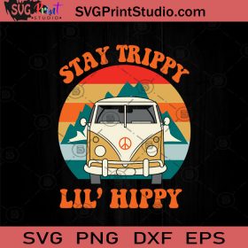 Stay Trippy Little Hippie Van SVG, Hippie Soul SVG, Hippie SVG EPS DXF ...