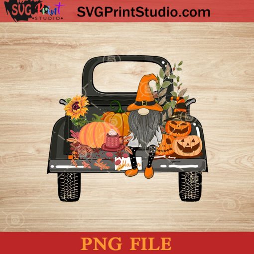 Truck Gnomies Halloween PNG, Gnomies Halloween PNG, Happy Halloween PNG Instant Download