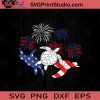 Turtle Patriotic America 4th of July SVG PNG EPS DXF Silhouette Cut Files