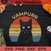 Vampurr Funny Black Cat Halloween SVG, Black Cat Halloween SVG, Vampurr Black Cat SVG