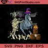 Witch Horse Halloween SVG, Witch SVG, Happy Halloween SVG EPS DXF PNG Cricut File Instant Download