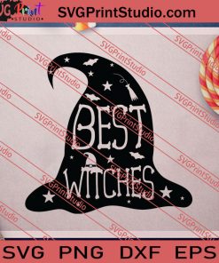 Best Witches Halloween SVG PNG EPS DXF Silhouette Cut Files