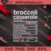 Broccoli Casserole Thanksgiving SVG PNG EPS DXF Silhouette Cut Files