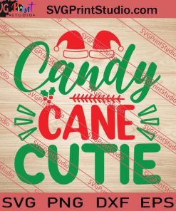 Candy Cane Cutie Christmas SVG PNG EPS DXF Silhouette Cut Files