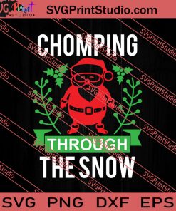 Chomping Through The Snow SVG PNG EPS DXF Silhouette Cut Files