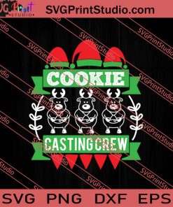 Cookie Casting Crew Christmas SVG PNG EPS DXF Silhouette Cut Files