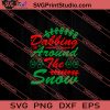 Dabbing Around The Snow Christmas SVG PNG EPS DXF Silhouette Cut Files