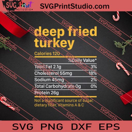Deep Fried Turkey SVG PNG EPS DXF Silhouette Cut Files