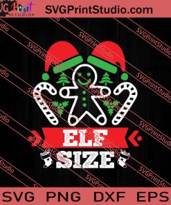 Elf Size Christmas SVG PNG EPS DXF Silhouette Cut Files