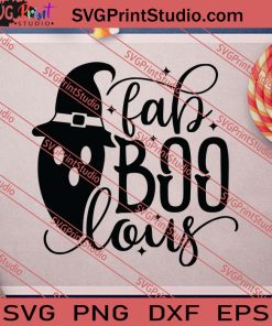 Fab Boo Lous Halloween SVG PNG EPS DXF Silhouette Cut Files
