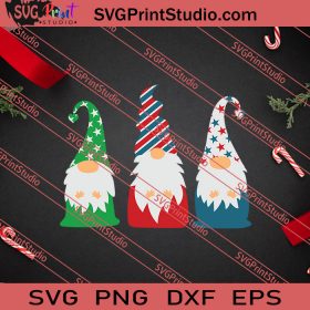 Gnome X'mas Christmas Gnomes SVG PNG EPS DXF Silhouette