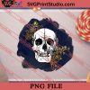 Halloween Floral Skull Sublimation PNG, Halloween Costume PNG Instant Download