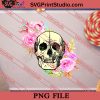 Halloween Floral Skull Sublimation PNG, Halloween Costume PNG Instant Download