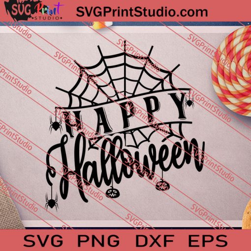 Happy Halloween SVG PNG EPS DXF Silhouette Cut Files
