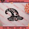 Happy Halloween Witch Hat SVG PNG EPS DXF Silhouette Cut Files