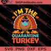 Im The Quarantine Turkey Thanksgiving SVG PNG EPS DXF Silhouette Cut Files