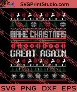 Make Christmas Great Again SVG PNG EPS DXF Silhouette Cut Files